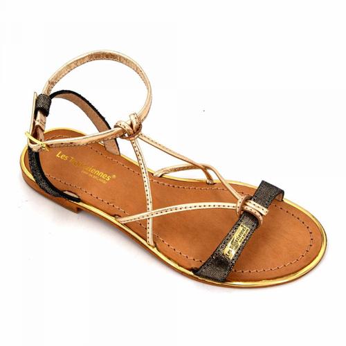 Sandales Tan/Or C12906hirondel T36/40 Femme Les Tropeziennes Par M.Belarbi - 37 - 41