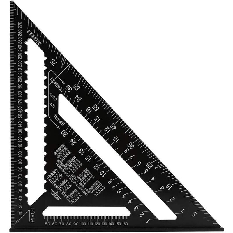 Promotion Equerre Triangle Metrique Professionnel, 30cm/300m...