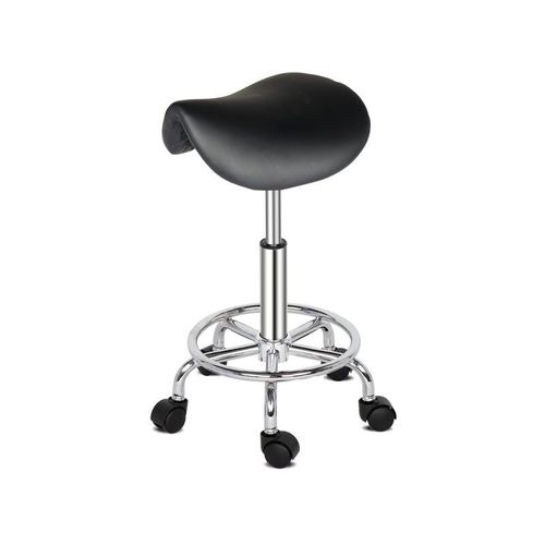 Tabouret Ergonomique Polyvalent ¿ ¿¿Si Pivotant Reglable Sans Dossier Avec Repose-Pieds Pour Un Confort Et Un Soutien De Posture Optimaux En Toute Occasion,Noir Goodnice