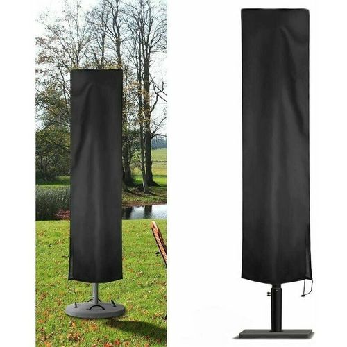 Housse De Parasol,Housse Parasol Deporte Jardin En 210d Oxford Impermeable, Couverture Pour Parasol Jardin, Housse De Protection Parasol Deporte Anti-Uv/Poussiere/Pluie/Vent (240x57x57cm, Noi Goodnice