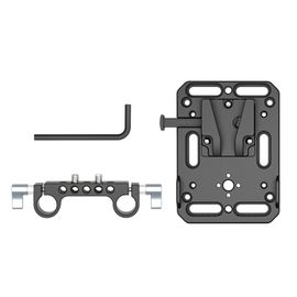 ZGCINE VR-01 VR-02 VR-Kit V Mount Batterie Plaque W/plus récent Pince standard V Verrouillage batterie plaque adaptateur Avec 15mm plus récent Pince - Type VR-Kit 1