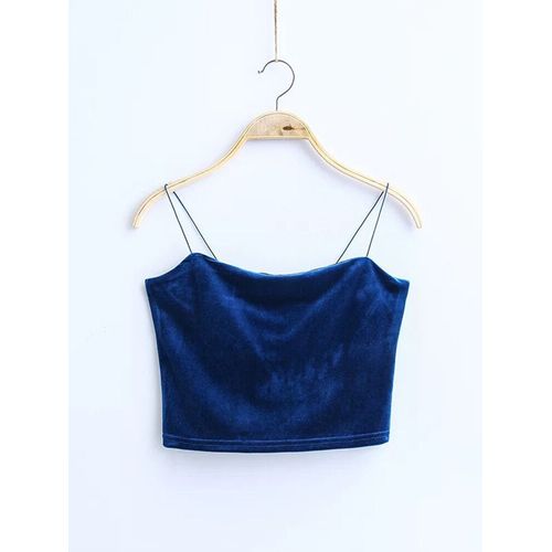 Camisole Courte En Velours Côtelé Doré Pour Femme,Haut Court Sexy,Bustier Rose,Bralette Coréenne,Document Solide,Streetwear