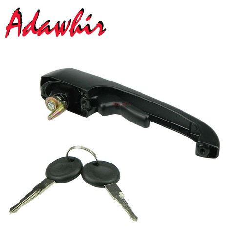 Poignée De Porte Avant Gauche Droite Noire, Pour Vw Lt 281 ¿ 363, Avec 2 Clés, 251837205h 113837205ms