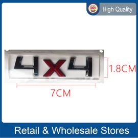 Autocollant De Coffre Arrière Rouge 4x4, Autocollant De Lettre Alphabet, Emblème De Caractère, Type De Matériau Abs Pour Skoda Yeti