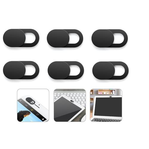 Cache Webcam 6 pcs Webcam Cover Cache Camera Ordinateur Portable  Ultra-Mince, pour iPhone, iPad, Macbook, Smartphones, Tablettes, PC, etc. -  Noir