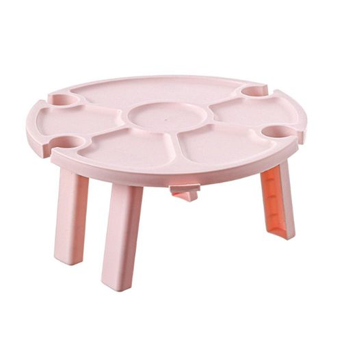 Petite Table À Vin Pliante En Plastique, Portable, En Plein Air, Verre À Vin, Casier À Vin, Pique-Nique, Plage