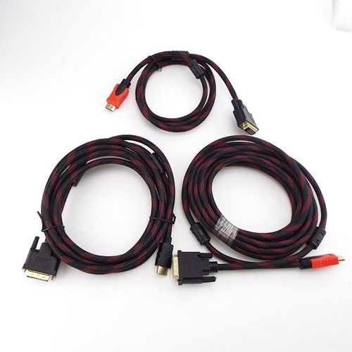 1.5m Rallonge 5m 1080P Mâle 24 + 1 Broches Mâle Connecteur Vidéo Fil Pour Projecteur HDTV compatibles HDMI VERS DVI Câble Adaptateur