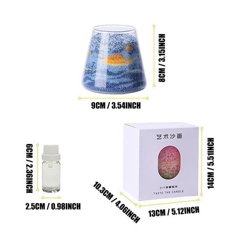 Peinture De Sable D'art Faite À La Main, Bricolage Parfumé Ci-Après Les Kits De Matériel Exécutif, Décoration De Chambre À Coucher