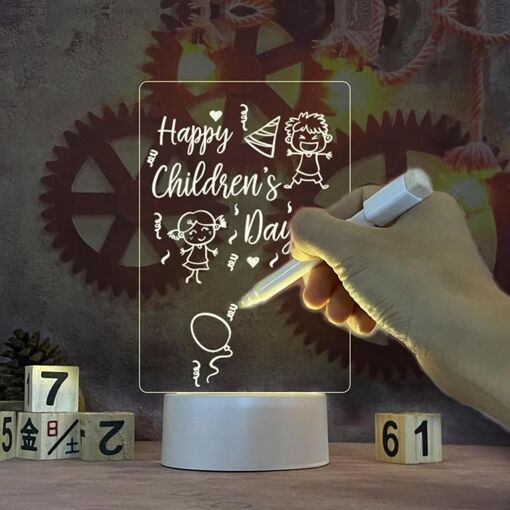Tableau d'�criture de message LED avec support lumineux, tab... - 2