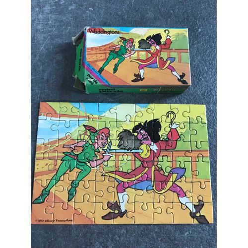 Rare Ancien Mini Puzzle Waddington Peter Pan 54 Pièces Grimaud