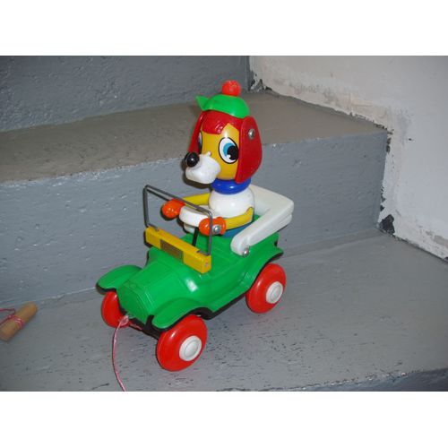 Voiture Animee A Trainer Educalux Annees 60 Avec Chien