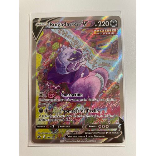 Carte Pokemon Roigada De Galar V - 179/198 - Règne De Glace