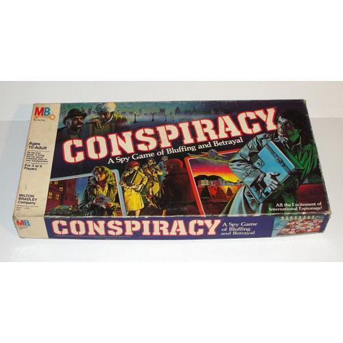 Conspiracy Mb Jeux Conspiration Board Game Jeu De Societe Anglais Vintage 82