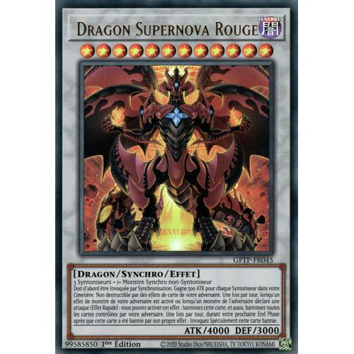 Carte YU-GI-OH GFTP-FR045 Dragon Supernova Rouge Ultra Rare NEUF