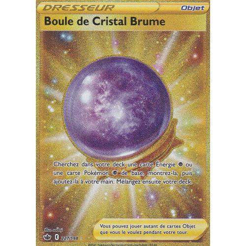 Carte Pokemon - Boule De Cristal Brume - 227/198 - Secrète-Rare Gold - Épée Et Bouclier 6 - Règne De Glace - Eb6 - Vf