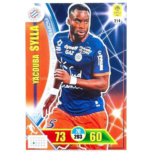 Carte Panini Adrenalyn Xl 2017-2018 : Yacouba Sylla #214