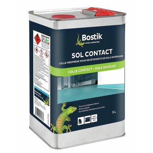 Colle néoprène - pour revêtements de sols intérieurs - 5 L - Sol Contact BOSTIK