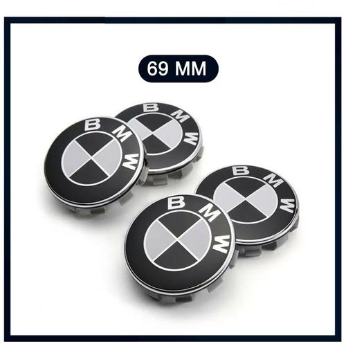 4 CENTRES DE ROUE BMW 60mm CACHE MOYEU JANTE LOGO BMW 60mm emblème Neuf -  Équipement auto