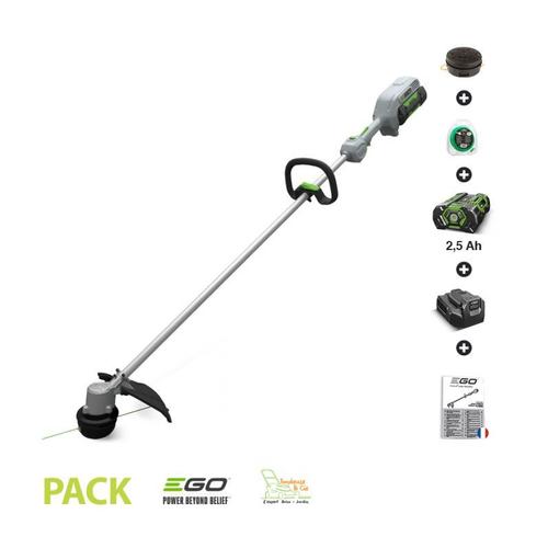 Pack coupe bordure sans fil EGO POWER à tête de coupe 33 cm batterie lithium 56V 2,5 Ah et chargeur - ST1300E