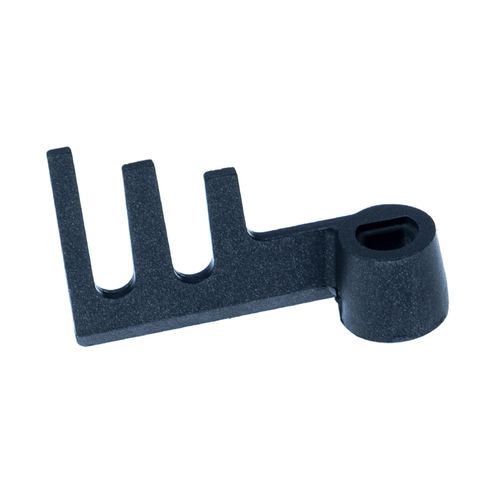 vhbw Crochet pétrisseur compatible avec Panasonic SD257, SD-RD250, SD-ZB2502 machine à pain - Pale à trident, 6,7 x 4,2 cm, aluminium, noir