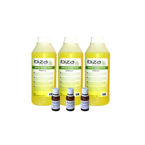 Liquide à fumée 3L - 3 parfums TROPICO/MENTHE/FRUITS ROUGES pour machine à fumée
