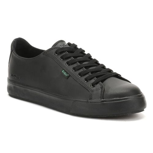 Kickers Noirs Cuir Tovni Lacer Trainers - 47