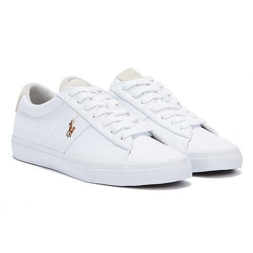 Ralph Lauren Sayer Baskets En Toile Blanches Pour Hommes - 46 - 39 - 38 - 37 - 44