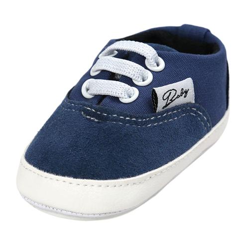 Chaussures De Toile Pour Tout-Petits Bébé Doux Fond Chaussures De Marche Chaussures Antidérapantes L Bleu