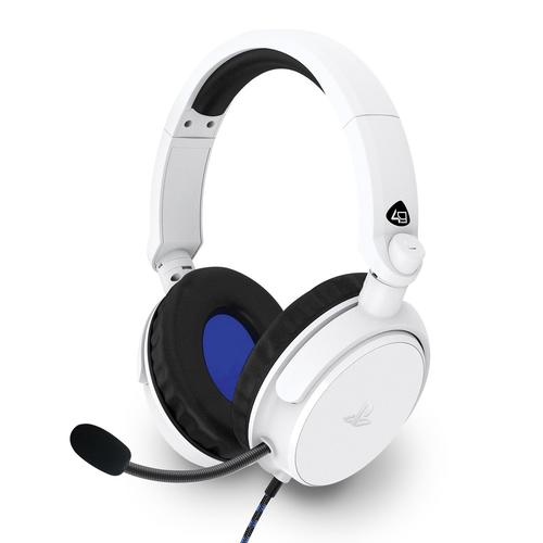 Casque Audio Gaming Stéréo Playstation 4gamers Pro4-50s Sous Licence Officielle Pour Ps4 Et Ps5 Blanc