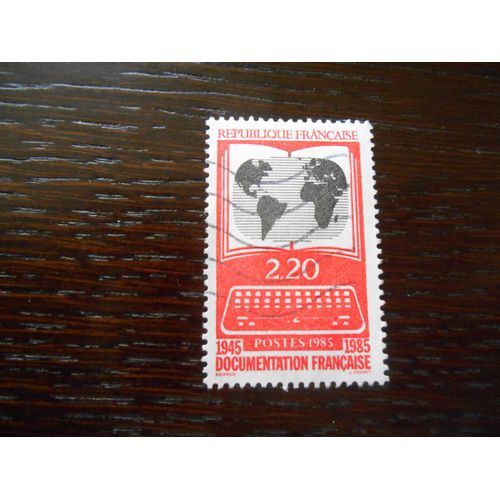 Timbre France Oblitéré 1985. La Documentation Française