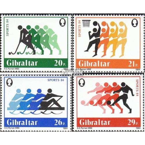Gibraltar 477-480 (Édition Complète) Neuf 1984 Sports