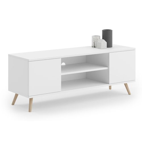 Meuble Tv Style Scandinave - Blanc Focus