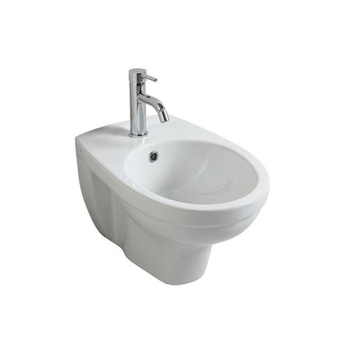 BIDET SUSPENDU EN CÉRAMIQUE BLANCHE CIPRO