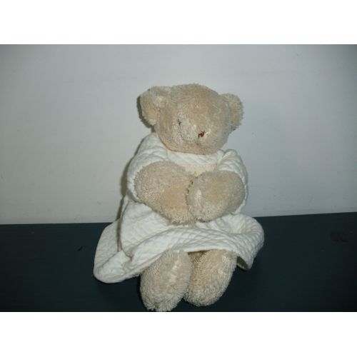 O1/ Trousselier Doudou Peluche / Ours / Nounours En Robe