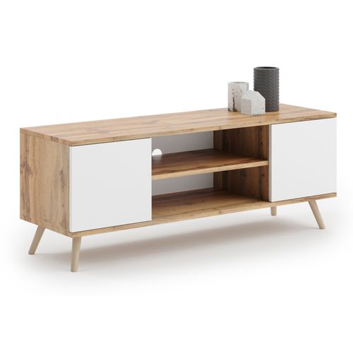 Meuble Tv Style Scandinave- Naturel / Blanc Focus