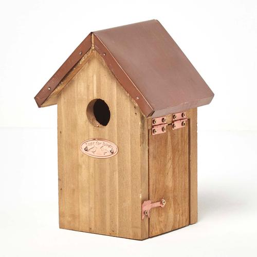 Cabane À Oiseaux En Bois Avec Toit En Cuivre