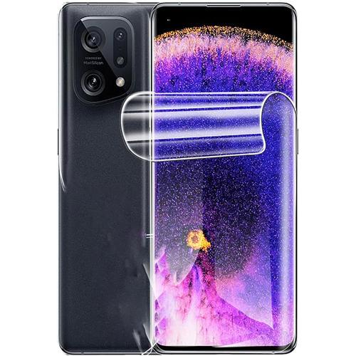 2 Pcs Films De Protection D'écran En Hydrogel Pour Oppo Find X5 Pro 6.7 Pouces , Hd Film De Protection En Transparent Tpu Souple Pas De Verre Trempé