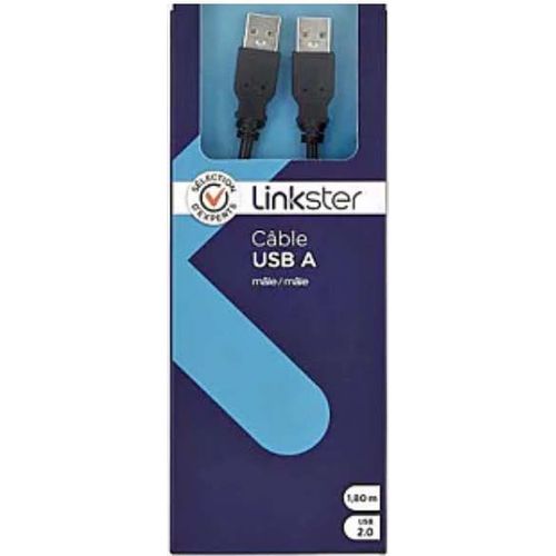 Câble USB A 2.0 mâle mâle