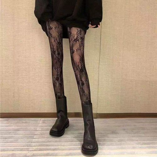 Collants Gothiques Lolita Pour Filles,Collants De Club À Imprimé Croisé,Maille Cosplay,Chaussettes Longues En Nylon Fin,Bas De Corps Sexy Pour Femmes,Collants Résille,Été