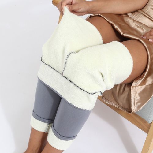 Chrleisure-Leggings Chauds Et Épais Pour Femme,Pantalon Thermique,Sexy,Taille Haute,Optique,Extensible,Hiver