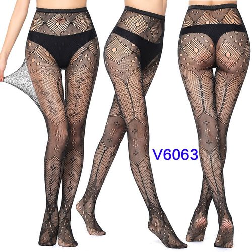 Collants Résille Gothiques Sexy Pour Femmes,Motif Creux Rose Étoiles,Bas En Filet En Maille,Collants Astronomiques Noirs,Lingerie Féminine Chaude,7.0