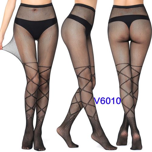 Collants Résille Gothiques Sexy Pour Femmes,Motif Creux Rose Étoiles,Bas En Filet En Maille,Collants Astronomiques Noirs,Lingerie Féminine Chaude,7.0