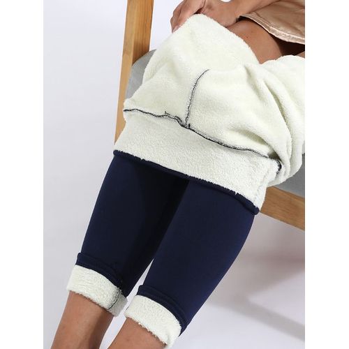 Chrleisure-Leggings Chauds Et Épais Pour Femme,Pantalon Thermique,Sexy,Taille Haute,Optique,Extensible,Hiver