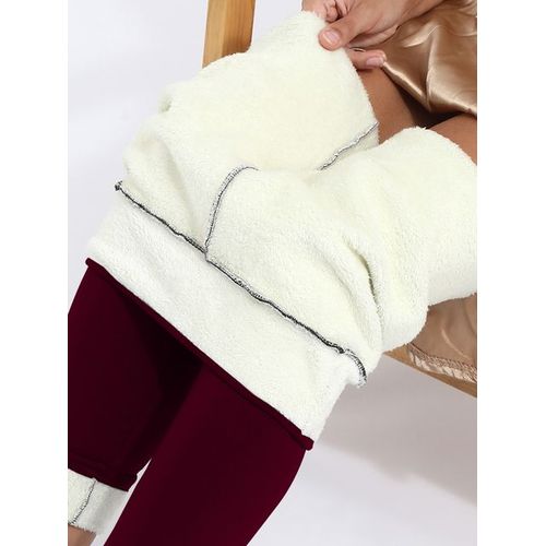 Chrleisure-Leggings Chauds Et Épais Pour Femme,Pantalon Thermique,Sexy,Taille Haute,Optique,Extensible,Hiver