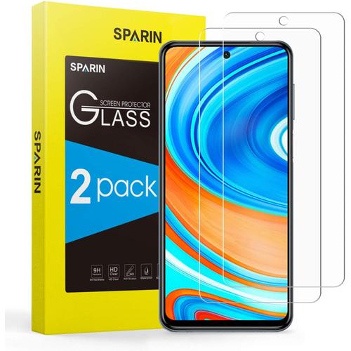 2 Pièces Verre Trempe Poco X3 Nfc/Poco X3 Pro, Xiaomi Redmi Note 9 Pro/ 9s, Film Protection Ecran Poco X3 Pro Haut Definition Sans Bulles 2.5d/9h Durete