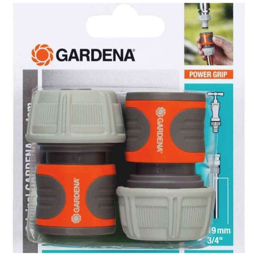 2 Raccords d'arrosage rapides pour tuyau Ø 19 mm