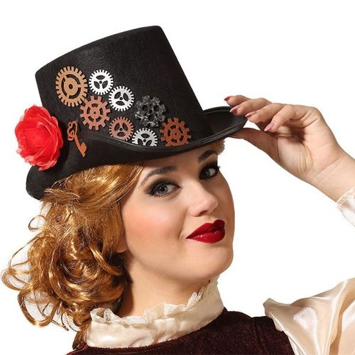 31x25x12 Cm Chistera Steampunk (Taille Unique Adulte)