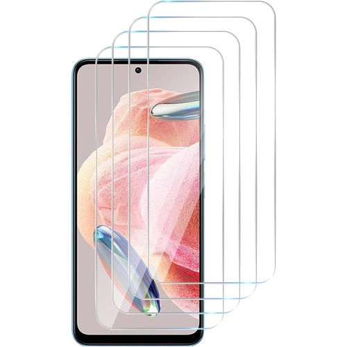4 Pièces Pour Redmi Note 12 Pro 4g Pour Protecteur D'écran,Film Protection Écran,Vitre Protecteur,Dureté 9h Glass Ultra Résistant -Transparent
