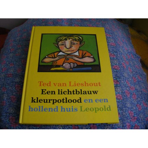 Een Lichtblauw Kleurpotlood En Een Hollend Huis