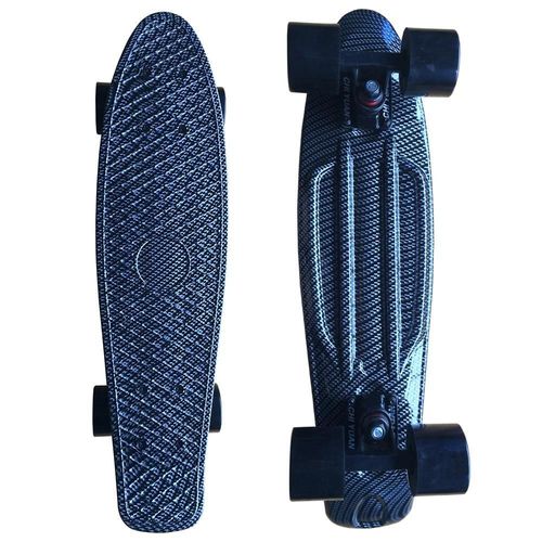 22 Inch Skateboard Cruiser Penny 22" X 6" Retro Longboard Skate Graphic Galaxy Complete Led Light, Mauve Clignotant
